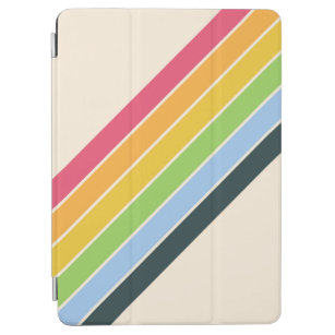 Retro Streifen farbenfroh gestreifter 70er 80er De iPad Air Hülle