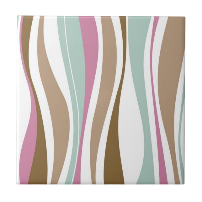 Retro Streifen Fliese (Vorderseite)