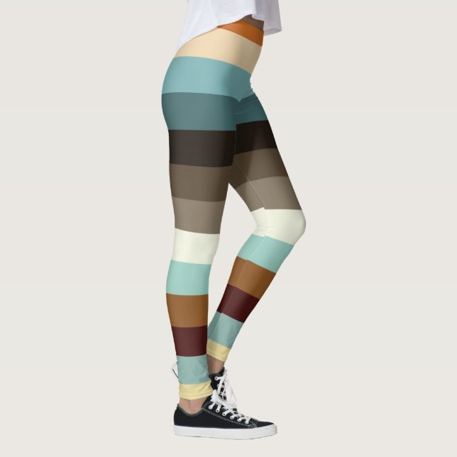 Retro Streifen Leggings (Rechts)