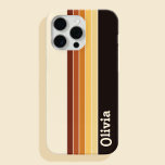 Retro-Streifen mit personalisiertem Namen Case-Mate iPhone 14 Hülle<br><div class="desc">Erstellen Sie Ihren eigenen personalisierten Namen iPhone Gehäuse mit Retro Streifen Muster Design.</div>