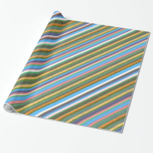 Retro Streifen Nahtloses Muster Geschenkpapier