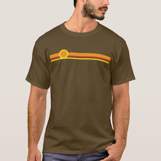 Retro-Streifen-Shirt T-Shirt (Vorderseite)