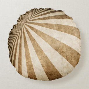 Retro Streifenmusterhintergrund Rundes Kissen