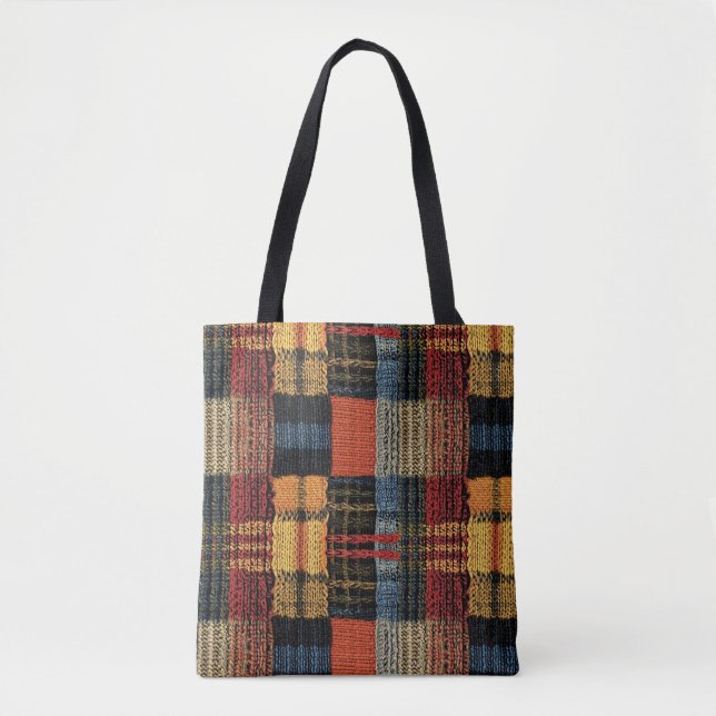Retro Strick Patchwork - Gemütlicher Herbst Boho V (Vorderseite)