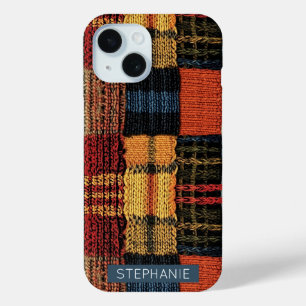 Retro Strick Patchwork - Gemütlicher Herbst Boho V Case-Mate iPhone Hülle