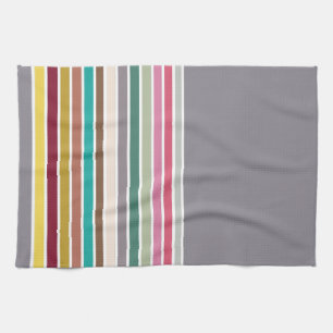 Retro Strip Pattern Küchentuch