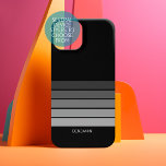 Retro Stripe Pattern Schwarz Grau Vintage Sicht Samsung Galaxy Hülle<br><div class="desc">Fügen Sie Ihren Namen zu diesem männlichen Design mit fett Streifen. Ein Retro-Design mit 70er inspiriert Schriftart und einem minimalen Muster. Alle Farben können geändert werden. Erstellen Sie Ihre eigenen und ändern Sie die Farben zu Ihrer bevorzugten Kombination.</div>