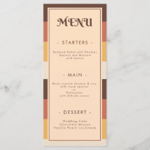 Retro Striped 70iger 60er 70er Groovy Wedding