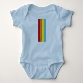 Retro Stripes Baby Bodysuit (Navy Blue Multi) Strampler
