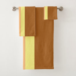 Retro Stripes Bath Towels (Orange Multi) Badhandtuch Set