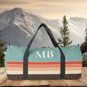 Retro Stripes Monogramm Duffle Bag