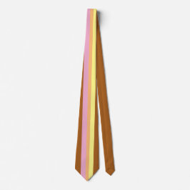 Retro Stripes Neck Tie (Orange Multi) Krawatte