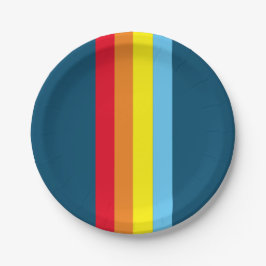 Retro Stripes Paper Teller (Navy Blue Multi)