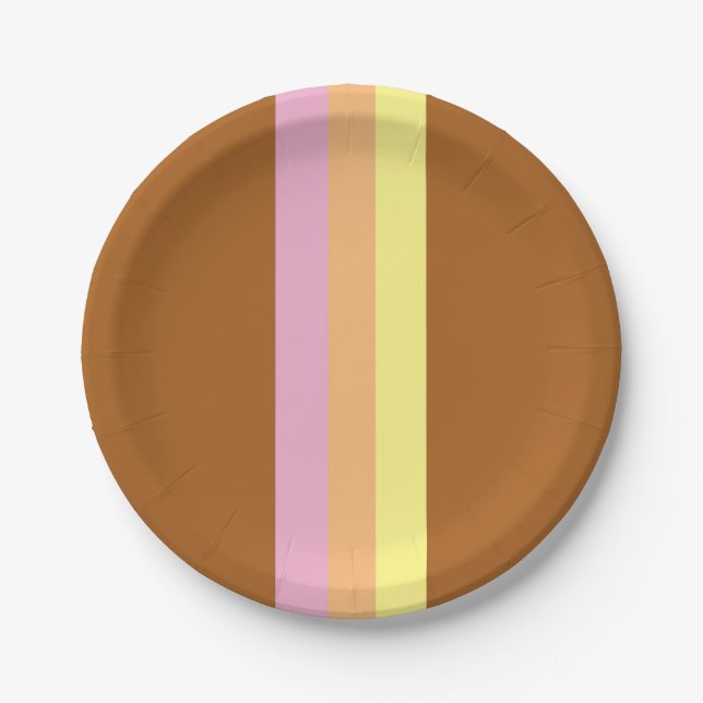 Retro Stripes Paper Teller (Orange Multi) (Vorderseite)