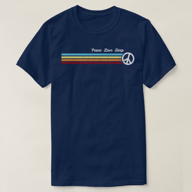 Retro Stripes schläfrig T-Shirt (Design vorne)