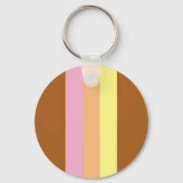 Retro Stripes Schlüsselanhänger (Orange Multi)