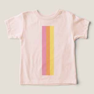Retro Stripes T - Shirt für Kleinkinder (Orange Mu