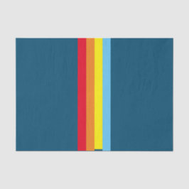 Retro Stripes Tissue (Navy Blue Multi) Seidenpapier