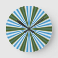 Retro Stripey Sun Burst Abstrakte Kunst