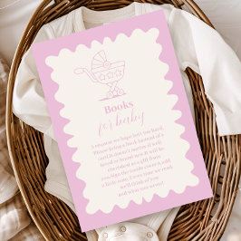 Retro Stroller Sketch Doodle Bücher für Baby Begleitkarte