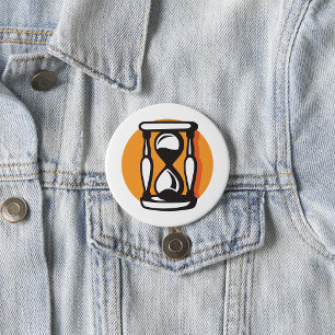 Retro-Stundenglas-Timer Minimalistische Zeit Button