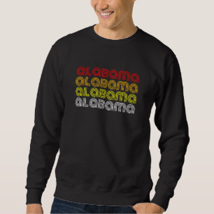 Retro Style Alabama Proud Representation Sweatshirt