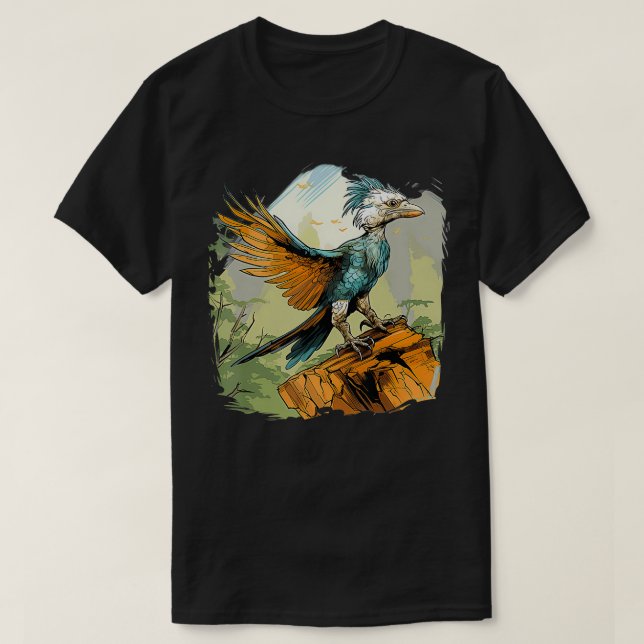 Retro Style Archaeopteryx T-Shirt (Design vorne)
