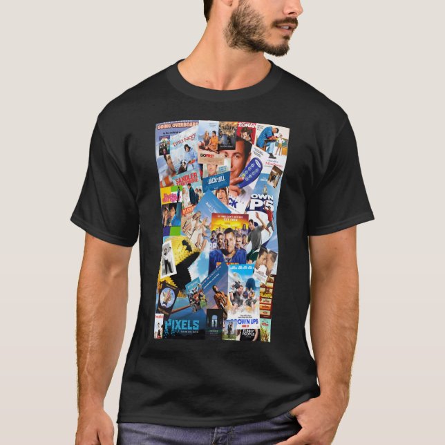 Retro Style Art Adam Sandler Collage Awesome First T-Shirt (Vorderseite)