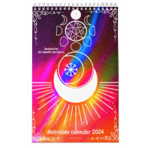 Retro Style-Astrology Kalender 2024