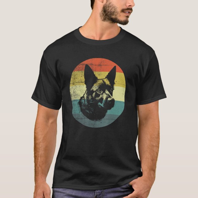 Retro Style Australian Cattle Dog T-Shirt (Vorderseite)