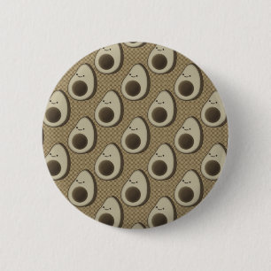 Retro-Style Avocado-Muster Button