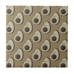 Retro-Style Avocado-Muster Fliese