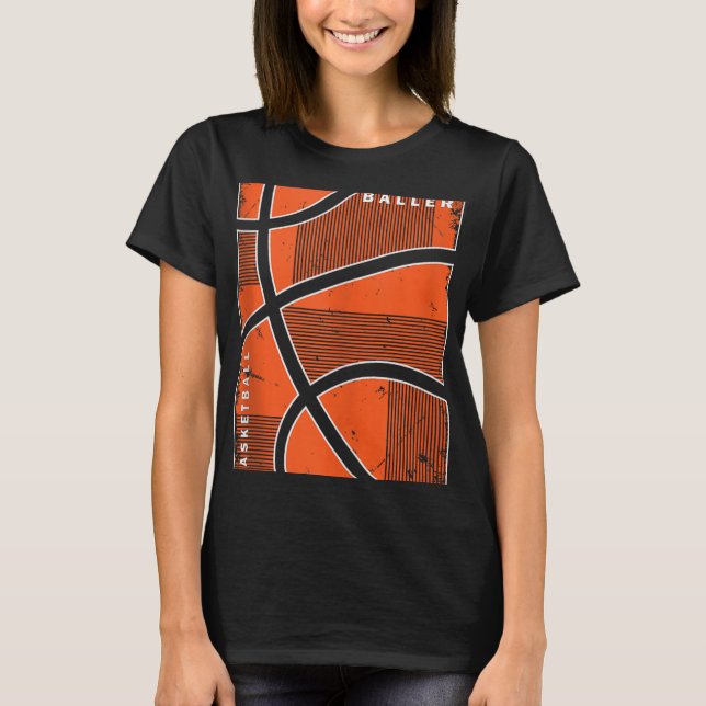 Retro Style Basketball Spielkids Boys 10-12 12- T-Shirt (Vorderseite)