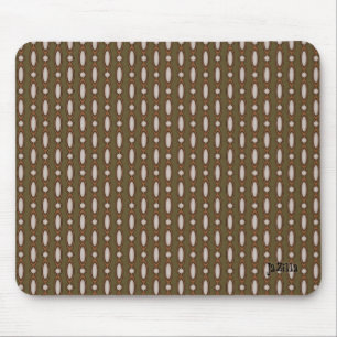 Retro Style Beaded Vorhang Khaki Mousepad
