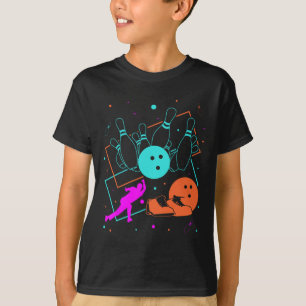 Retro Style Bowler Team 80er Jahre Bowling T-Shirt