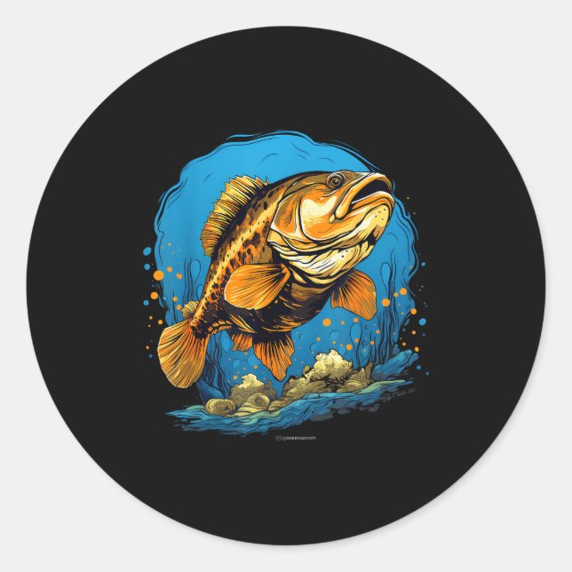 Retro Style Calico B  Runder Aufkleber (Vorderseite)