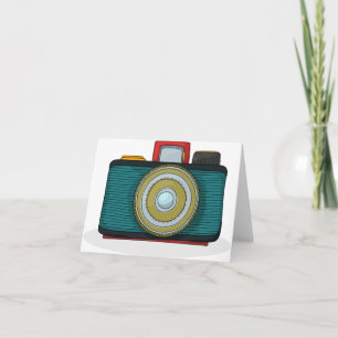 Retro Style Camera Note Cards Karte