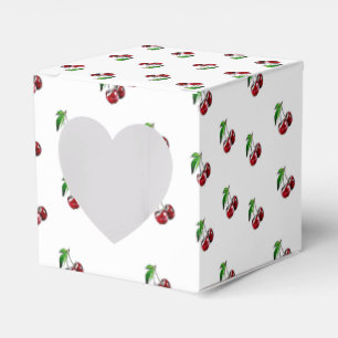 Retro Style Cherries Candy Heart Box Geschenkschachtel