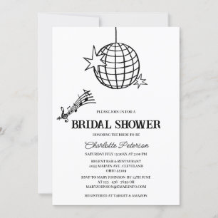 Retro Style Disco Brautparty der 70er Jahre Einladung