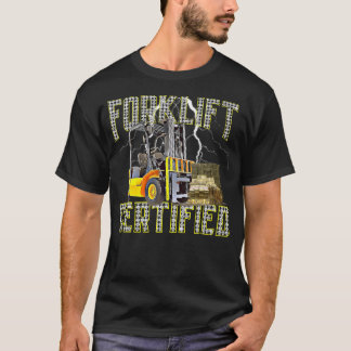 Retro Style Funny Gabelstapler Forklift Certi T-Shirt