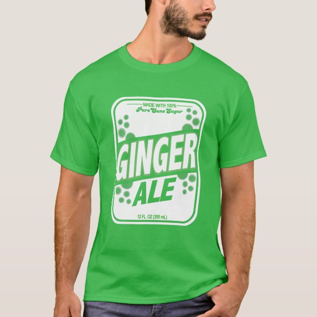 Retro Style GINGER ALE Kostüm T T-Shirt (Vorderseite)