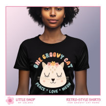 Retro Style Groovy Cat Personalisiert