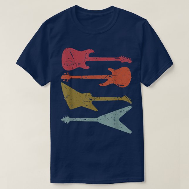 Retro Style GuitarGitarre 2693 T-Shirt (Design vorne)