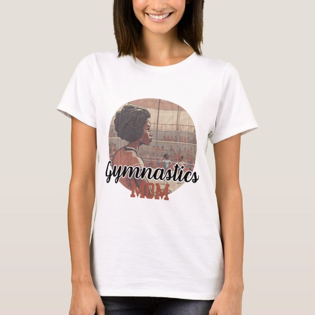 Retro Style Gymnastik Mama T-Shirt 1 (Vorderseite)