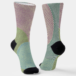 Retro Style Hahnentrittmuster Crazy Pattern Socken