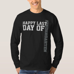 Retro Style Happy Letzten Tag Kindergarten Lehrer T-Shirt