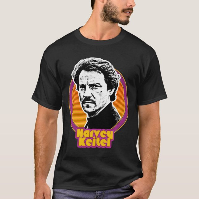 Retro Style Harvey Keitel Fan Art Design T-Shirt (Vorderseite)