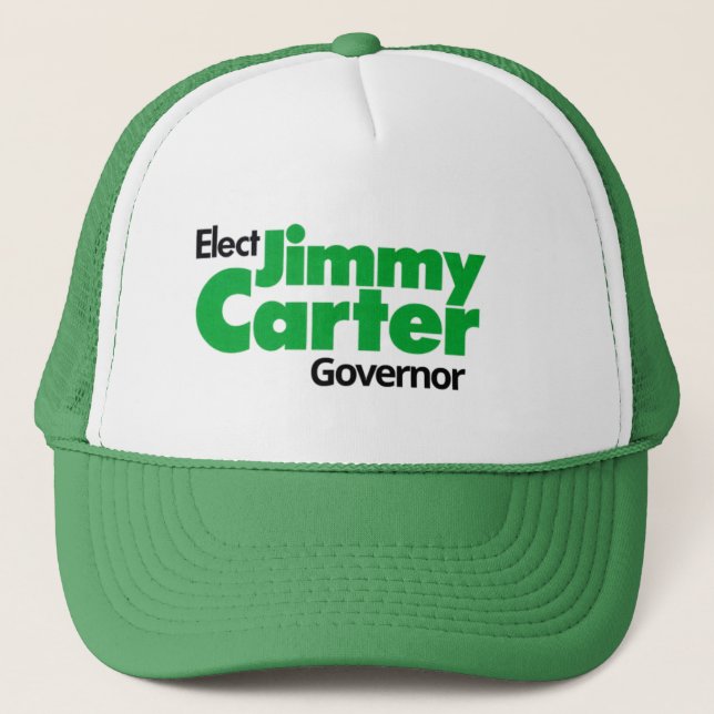 Retro-Style Jimmy Carter für Governor Trucker Hat Truckerkappe (Vorderseite)