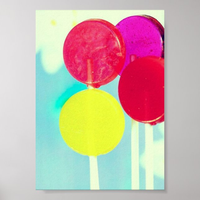 RETRO STYLE LOLLIPOP FOTOGRAPH POSTER (Vorne)
