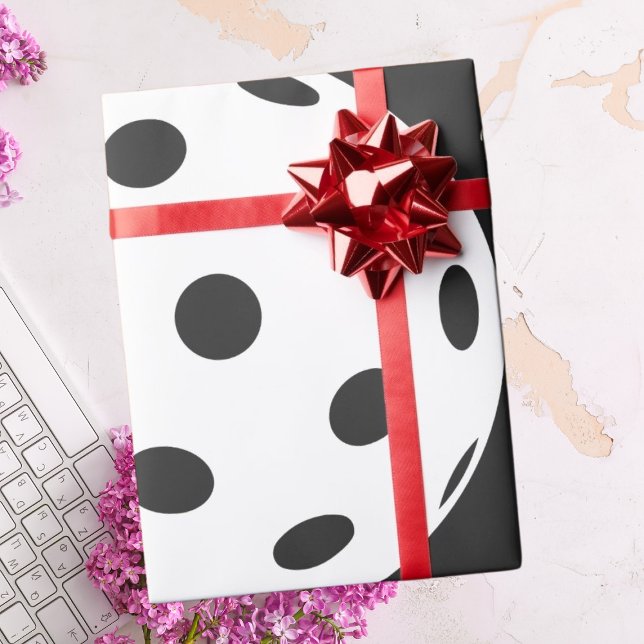 Retro Style Neon Black Themed Pickleball Geburtsta Geschenkpapier (Von Creator hochgeladen)